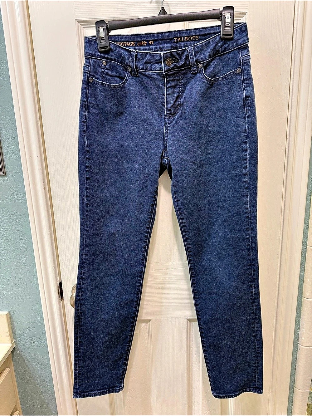 Talbots Heritage Ankle Jeans Skinny Blue Size 4P